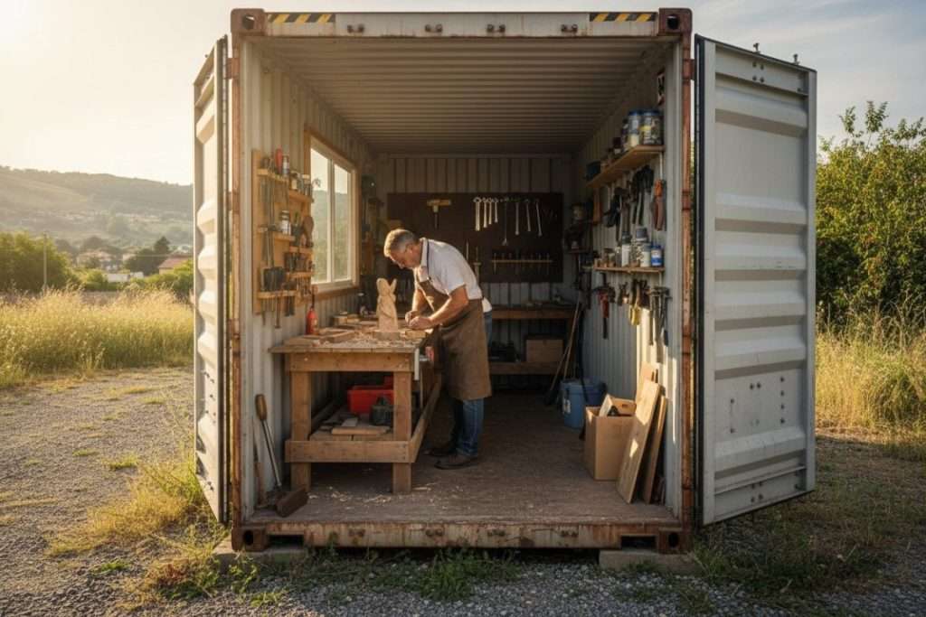 Aménagement container atelier : créez votre espace optimisé