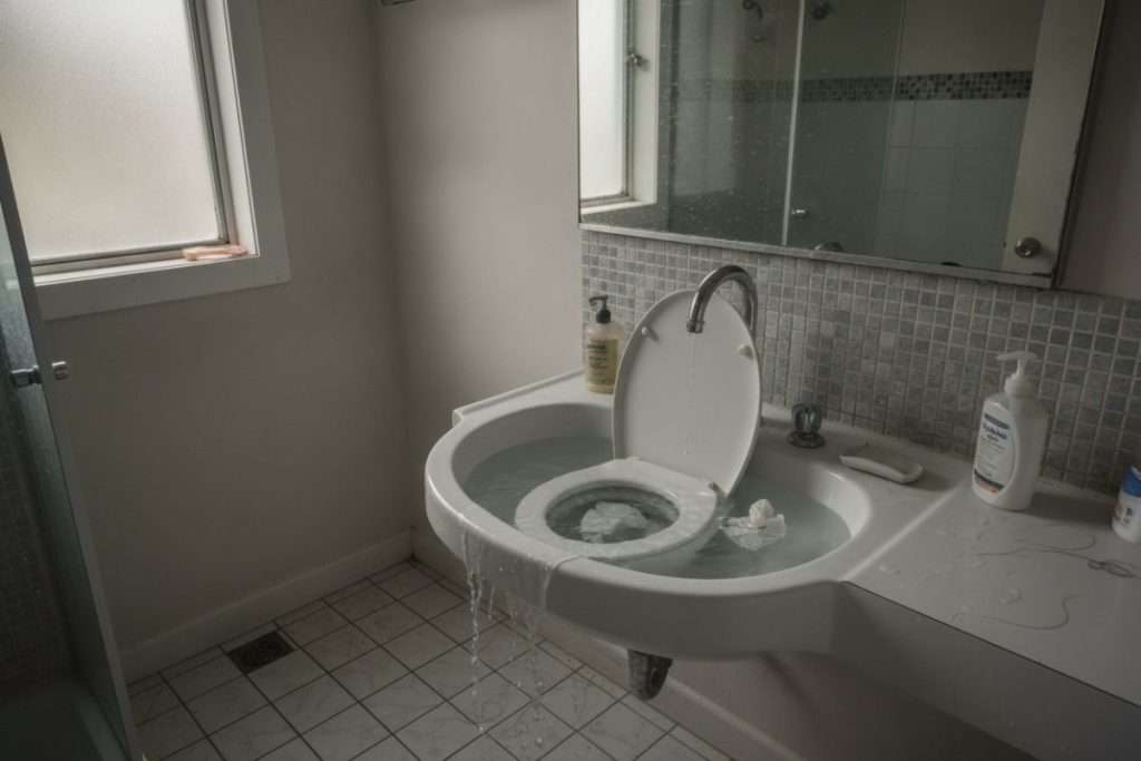 Bloc WC tombé dans les toilettes : comment le retirer ?