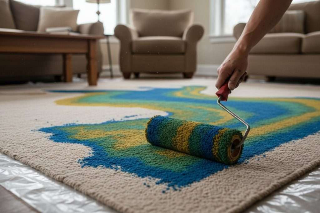 Comment teinter une moquette et lui donner une seconde vie
